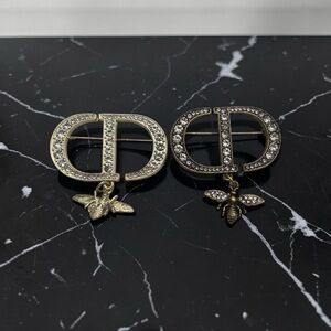 Christian UPCYCLED  Dior Bee Charms made into brooche